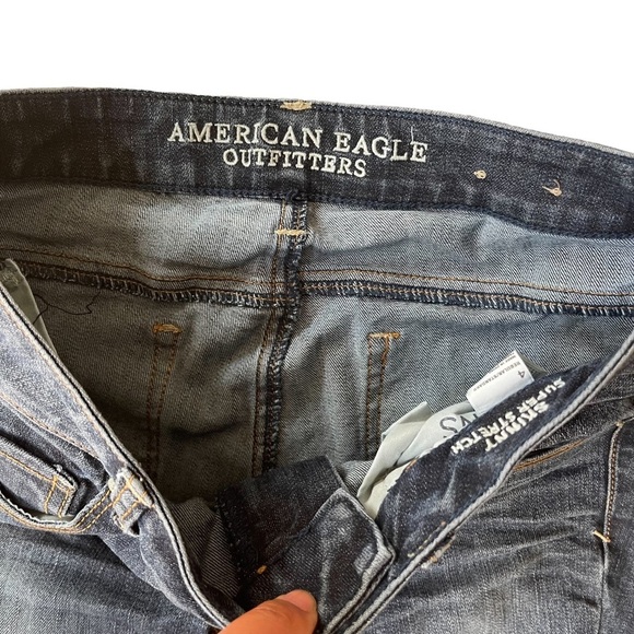 American Eagle Outfitters Skinny Supper Stretch Jeans Size: 4 - Picture 4 of 6